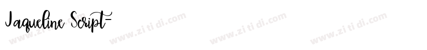 Jaqueline Script字体转换